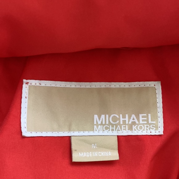 NEW Michael Kors Orange Poppy Trench Coat Size M - Picture 7 of 10